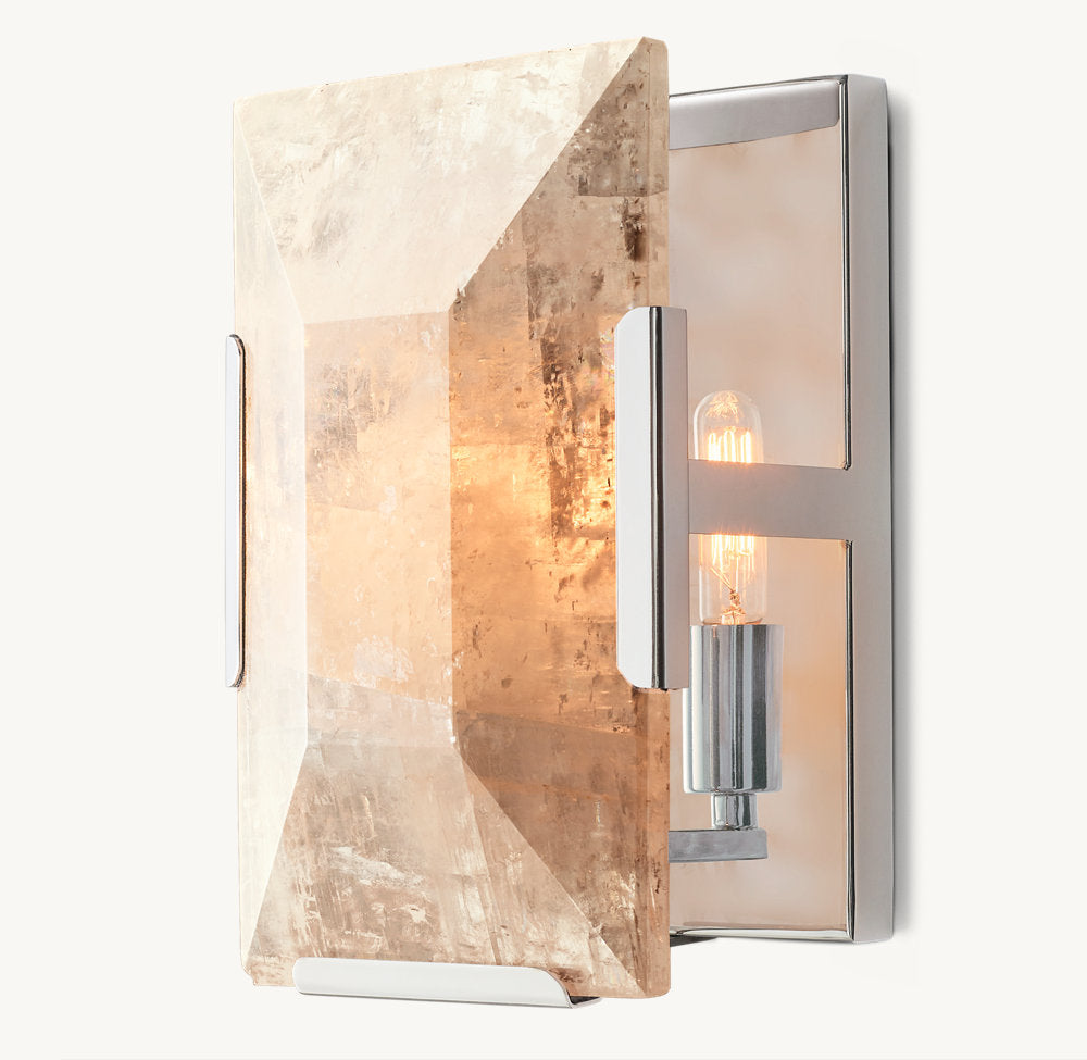 Harlow Calcite Wall Light, Bedroom Wall Sconce, detail 16