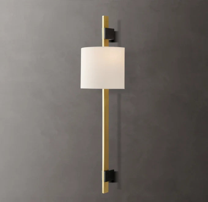 Vela Box Bar Sconce - Circular Shade, Bedroom Wall Sconce, detail 20