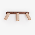 Travertine Triple Spotlight Wall Light - Wall Lamp, Hardwired Wall Sconce, Dia 35cm x H 16.5cm
