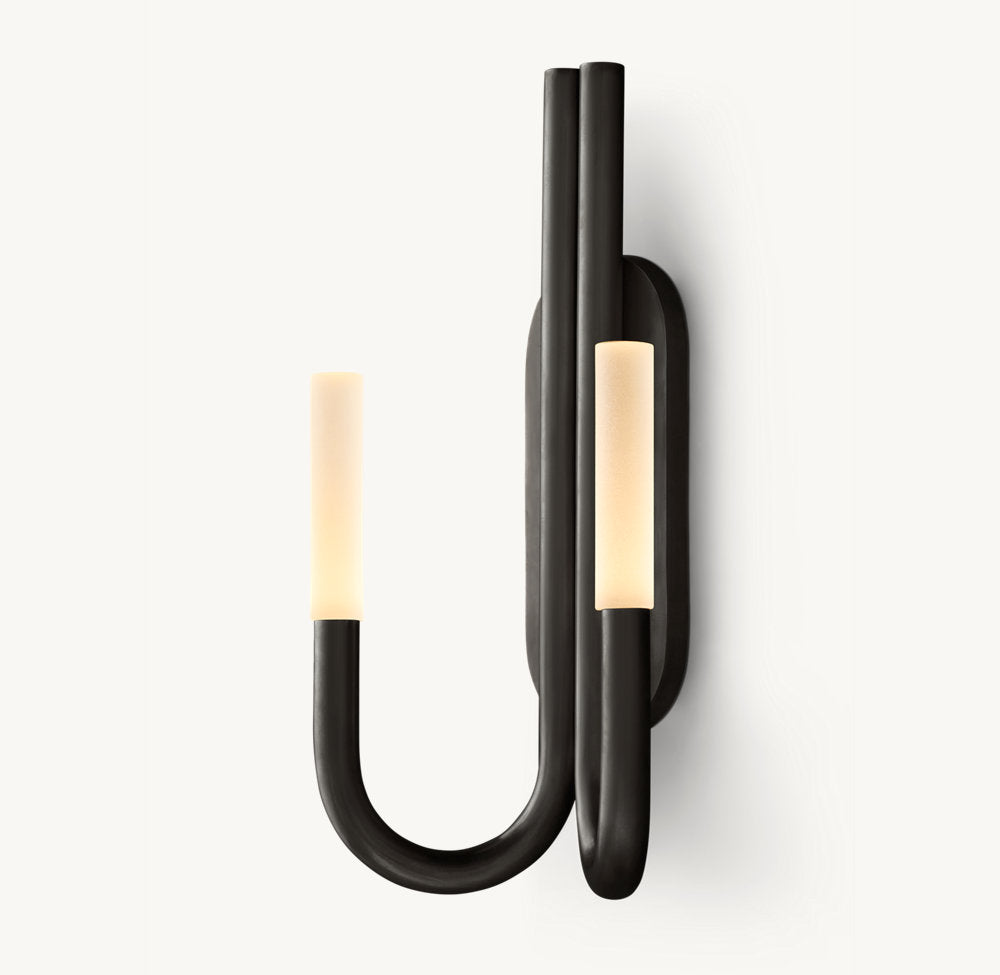 Rousseau Double Wall Light, Bathroom Wall Sconce, detail 10