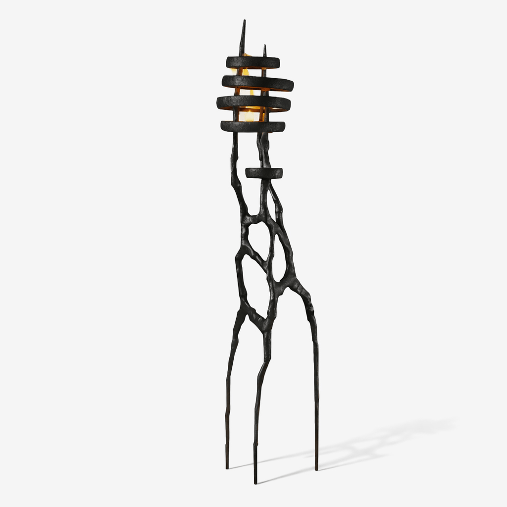 Vortex Sculpture Floor Light, Floor Lamp, Metal, Dia 55cm x W 50cm x H 190cm