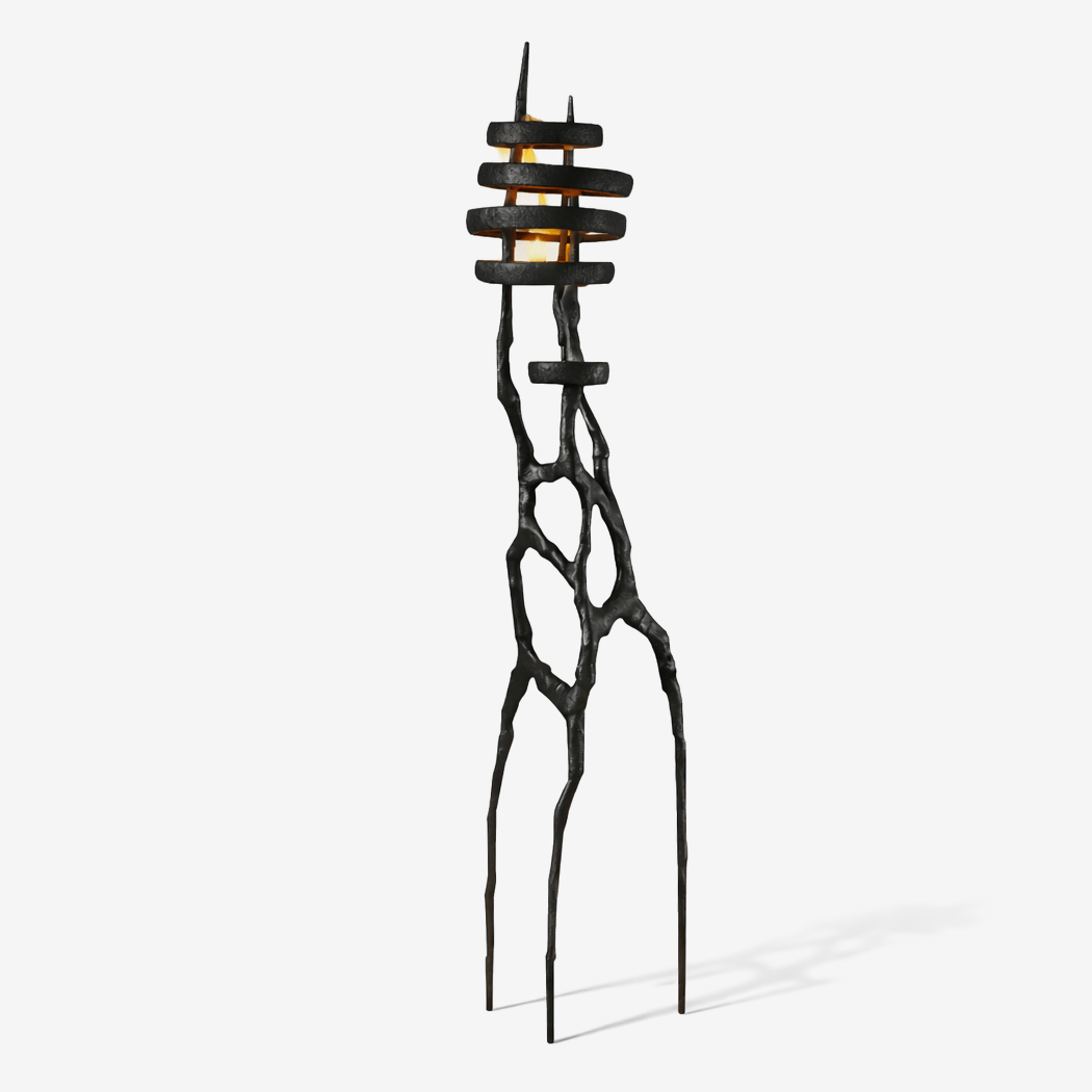 Vortex Sculpture Floor Light, Floor Lamp, Metal, Dia 55cm x W 50cm x H 190cm