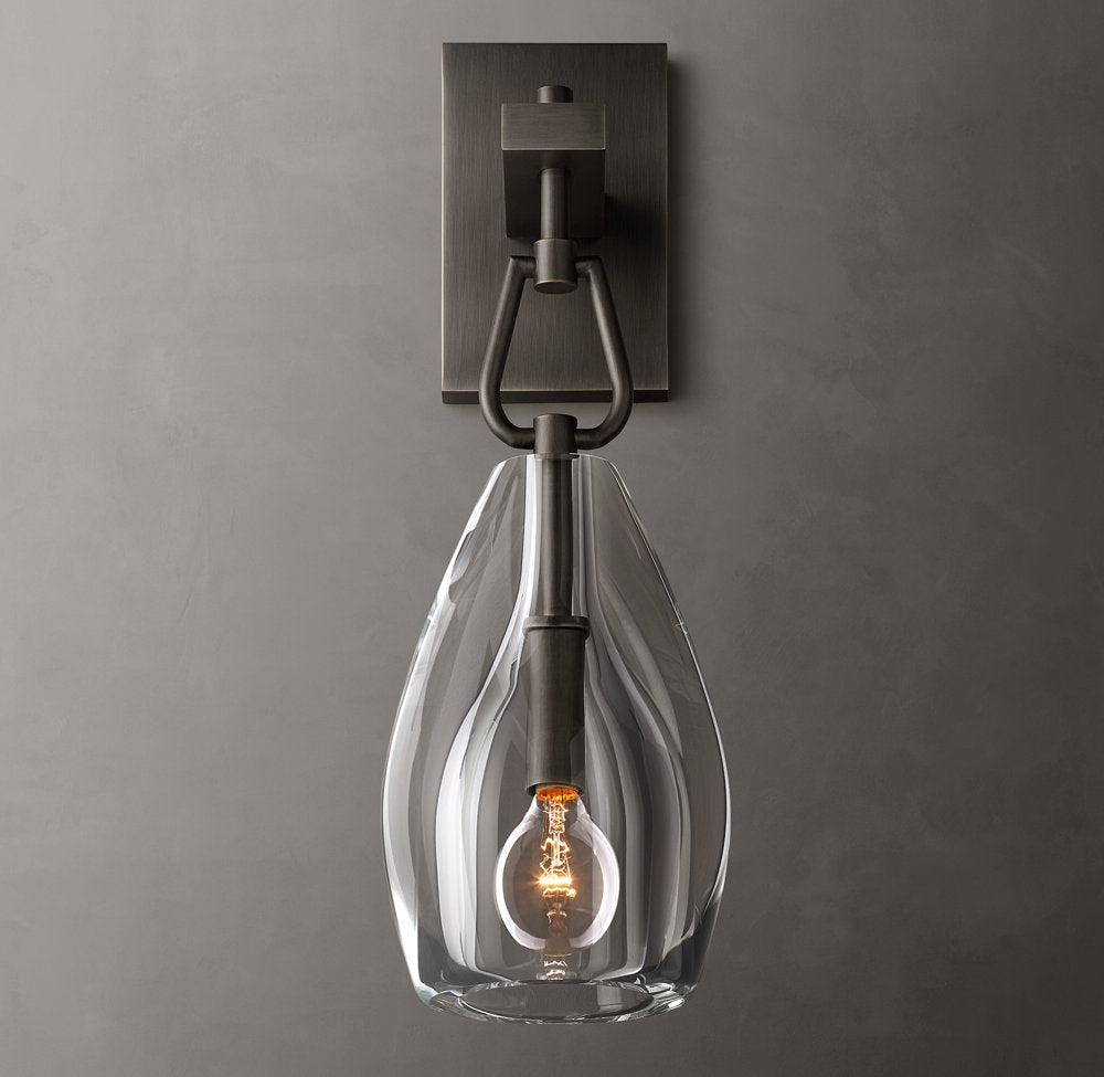 Botanist Flute Wall Light, Bedroom Wall Sconce, detail 11