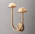 Pedra Double Wall Light - Right, Bedroom Wall Sconce, Dimensions Overall: 12"