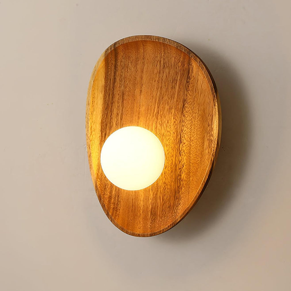 Eivor Wooden Globe Wall Light, Hardwired Wall Sconce, detail 10