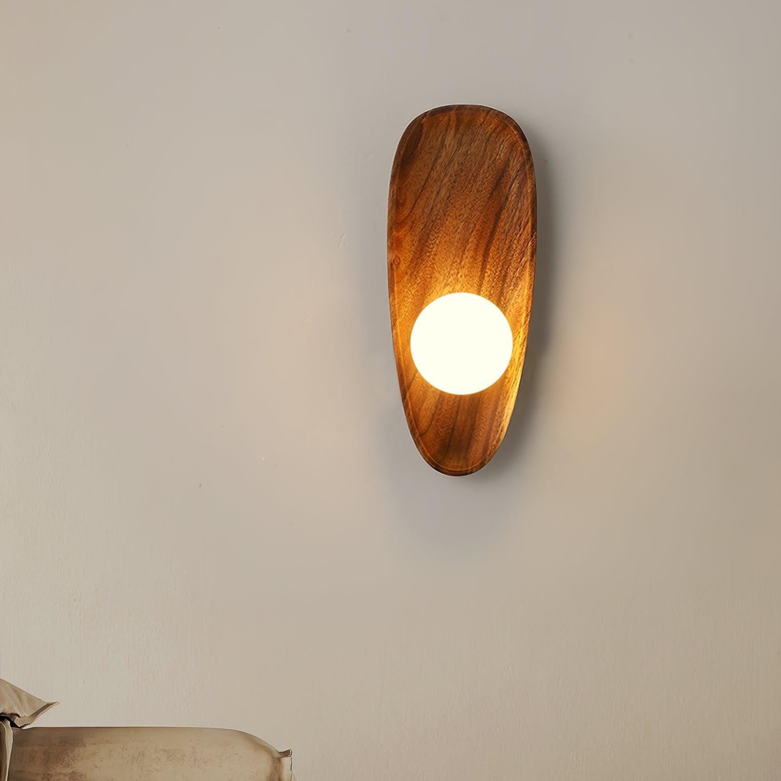 Eivor Wooden Globe Wall Light, Hardwired Wall Sconce, detail 11