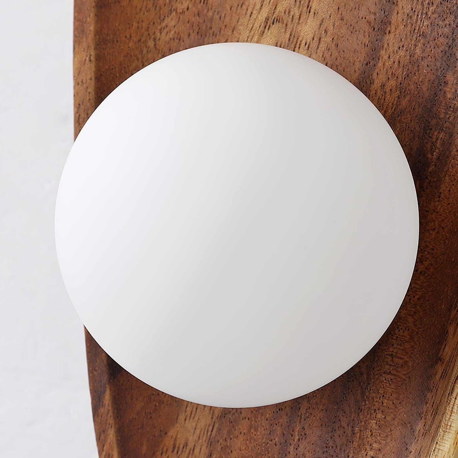 Eivor Wooden Globe Wall Light, Hardwired Wall Sconce, detail 14