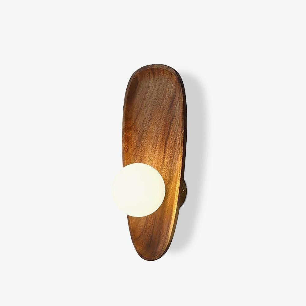 Eivor Wooden Globe Wall Light, Hardwired Wall Sconce, detail 17