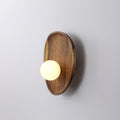 Eivor Wooden Globe Wall Light, Hardwired Wall Sconce, ∅ 7.8″ x H 10.2″