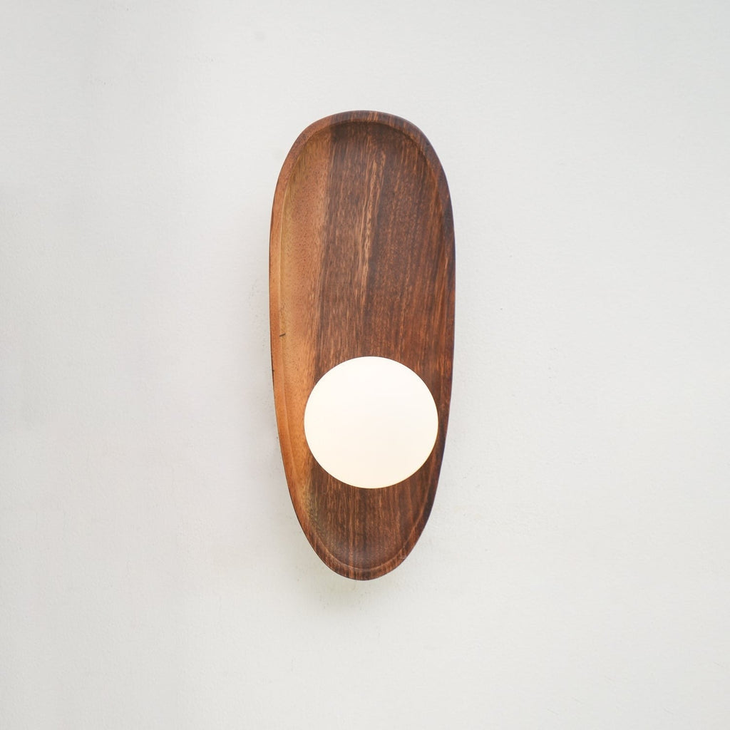 Eivor Wooden Globe Wall Light, Hardwired Wall Sconce, detail 22