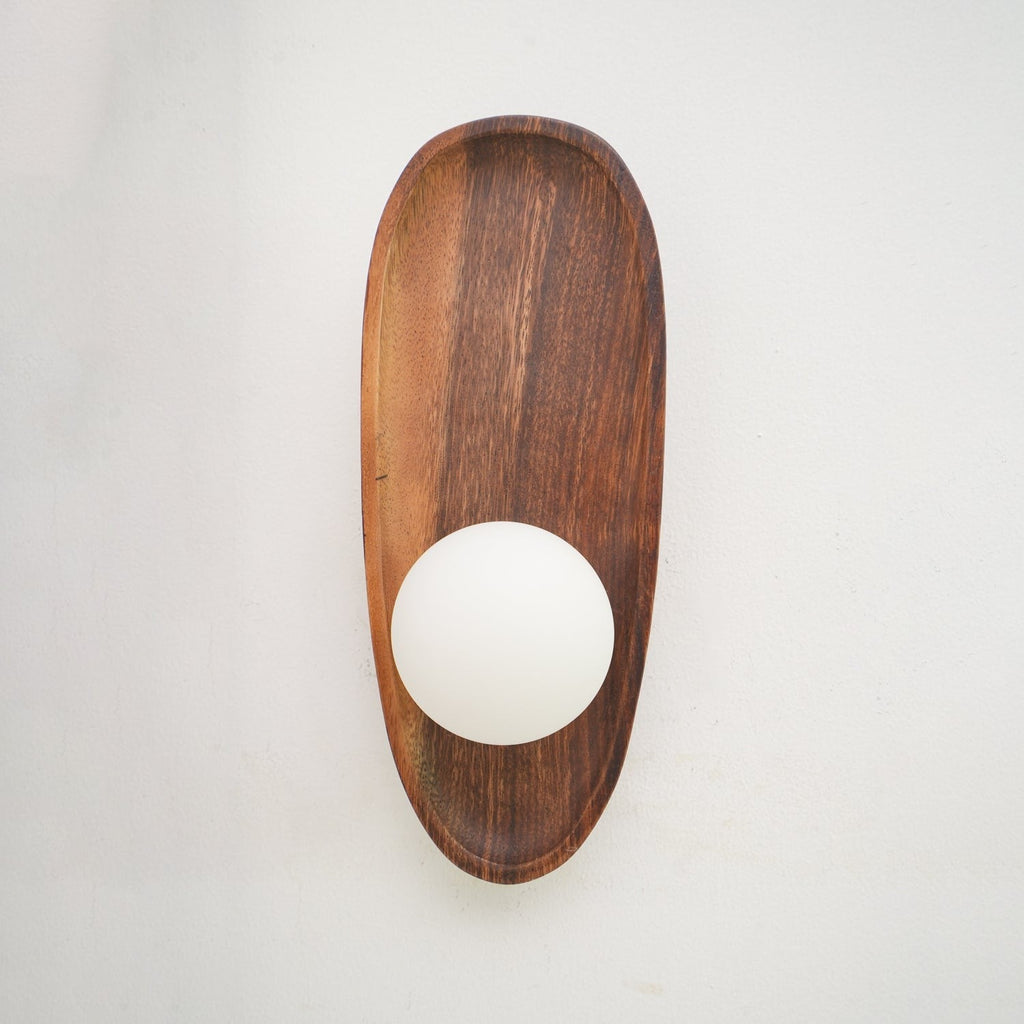 Eivor Wooden Globe Wall Light, Hardwired Wall Sconce, detail 24