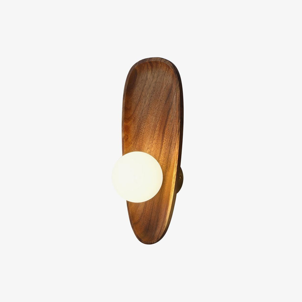 Eivor Wooden Globe Wall Light, Hardwired Wall Sconce, detail 7