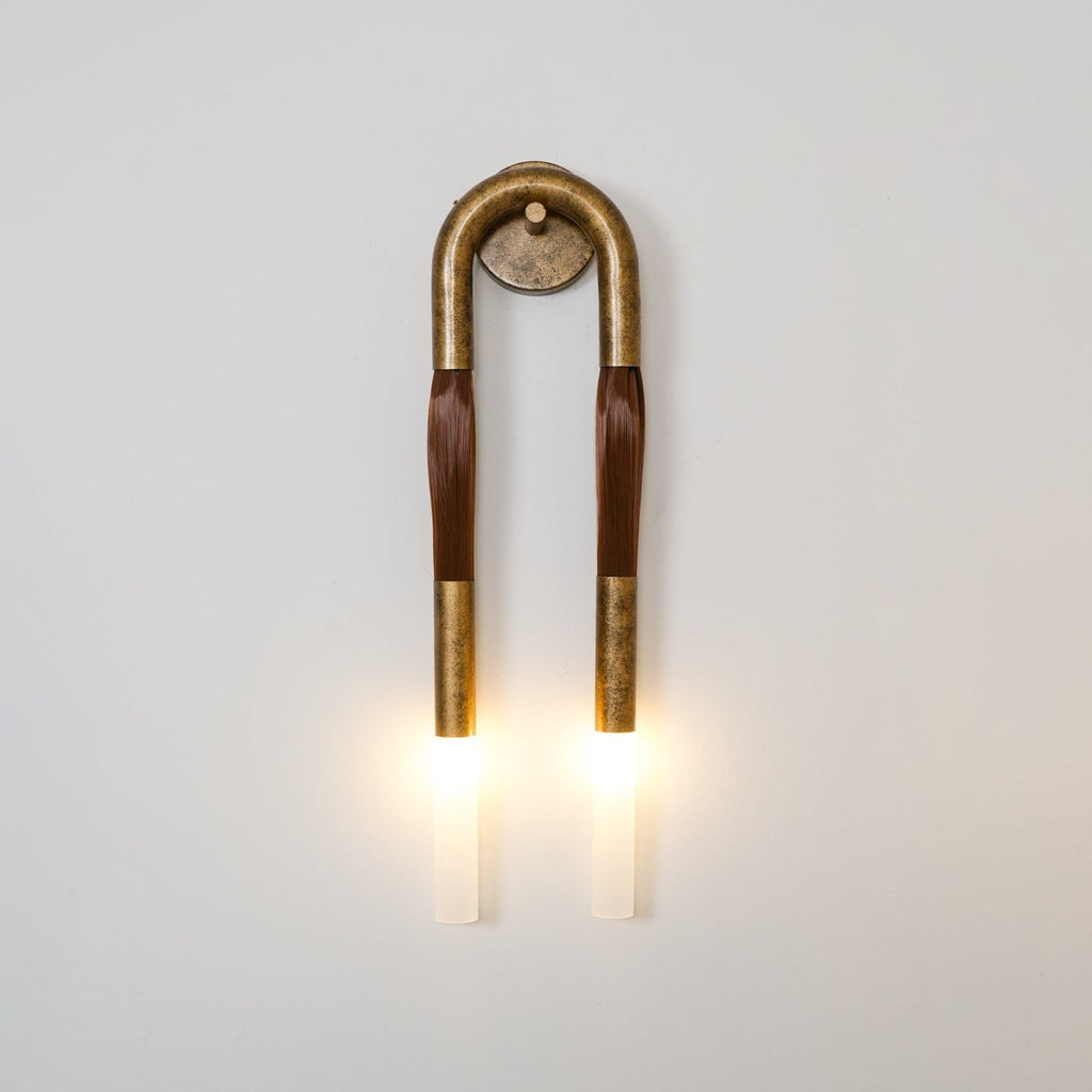 Equine Grace Wall Light, Bedroom Wall Sconce, Iron, ∅ 7.1″ x H 26.4″