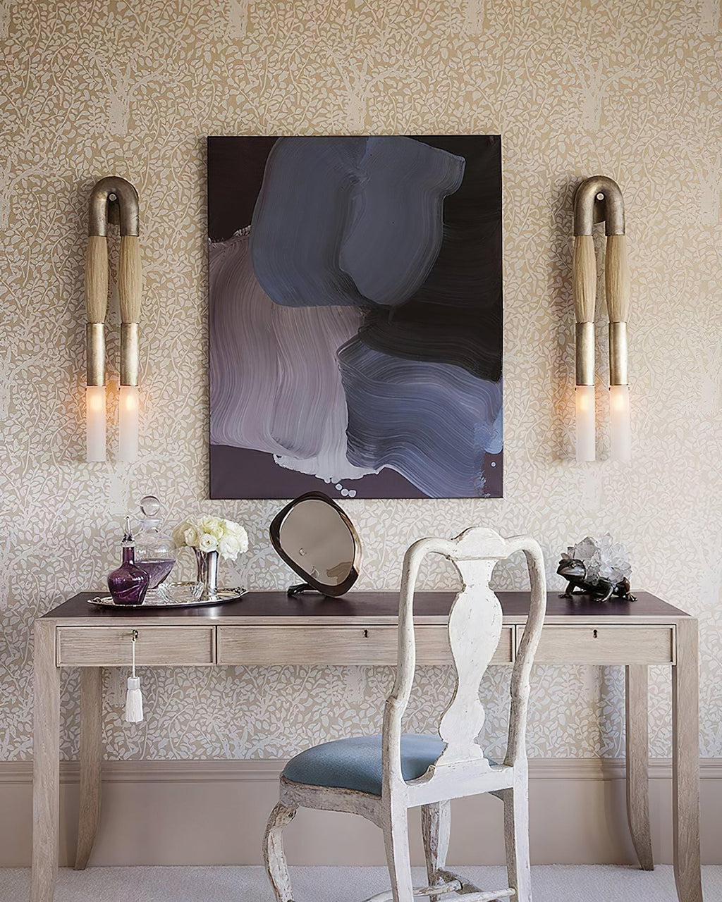 Equine Grace Wall Light, Bedroom Wall Sconce, detail 20