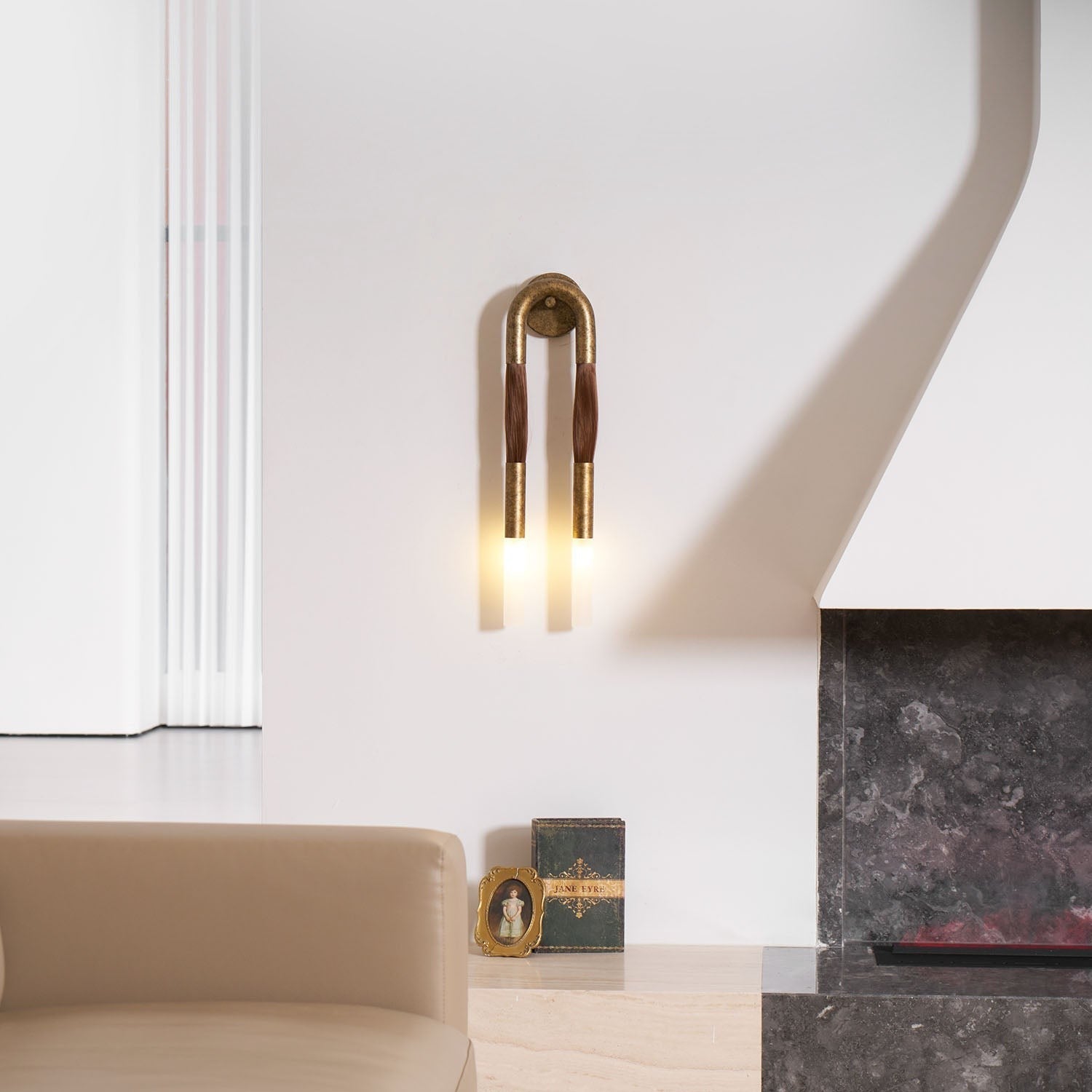 Equine Grace Wall Light, Bedroom Wall Sconce, detail 5