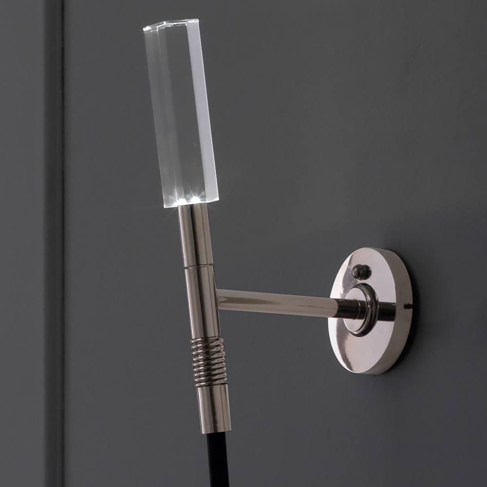 Exclusive Contemporary Single Black Rubber Wall Light, Bedroom Wall Sconce, detail 2