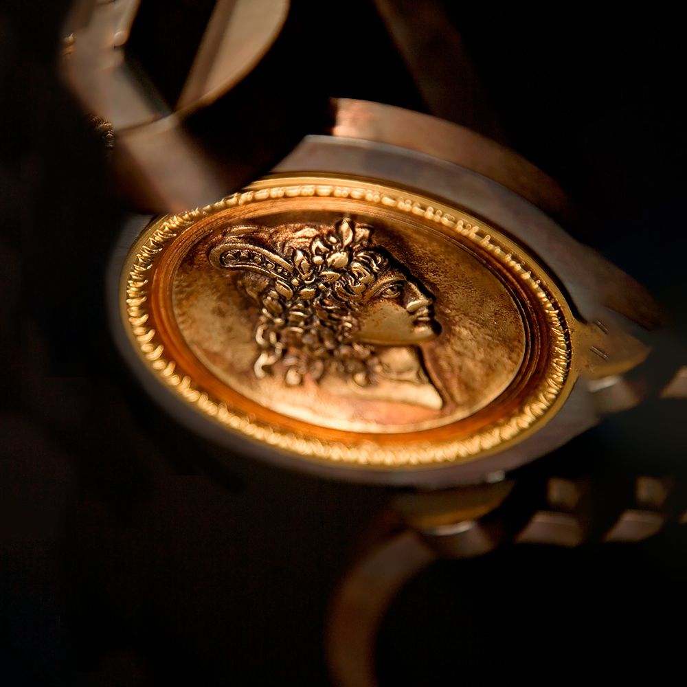 Exclusive Italian Pewter Table Light, Bedside Table Lamp, detail 3