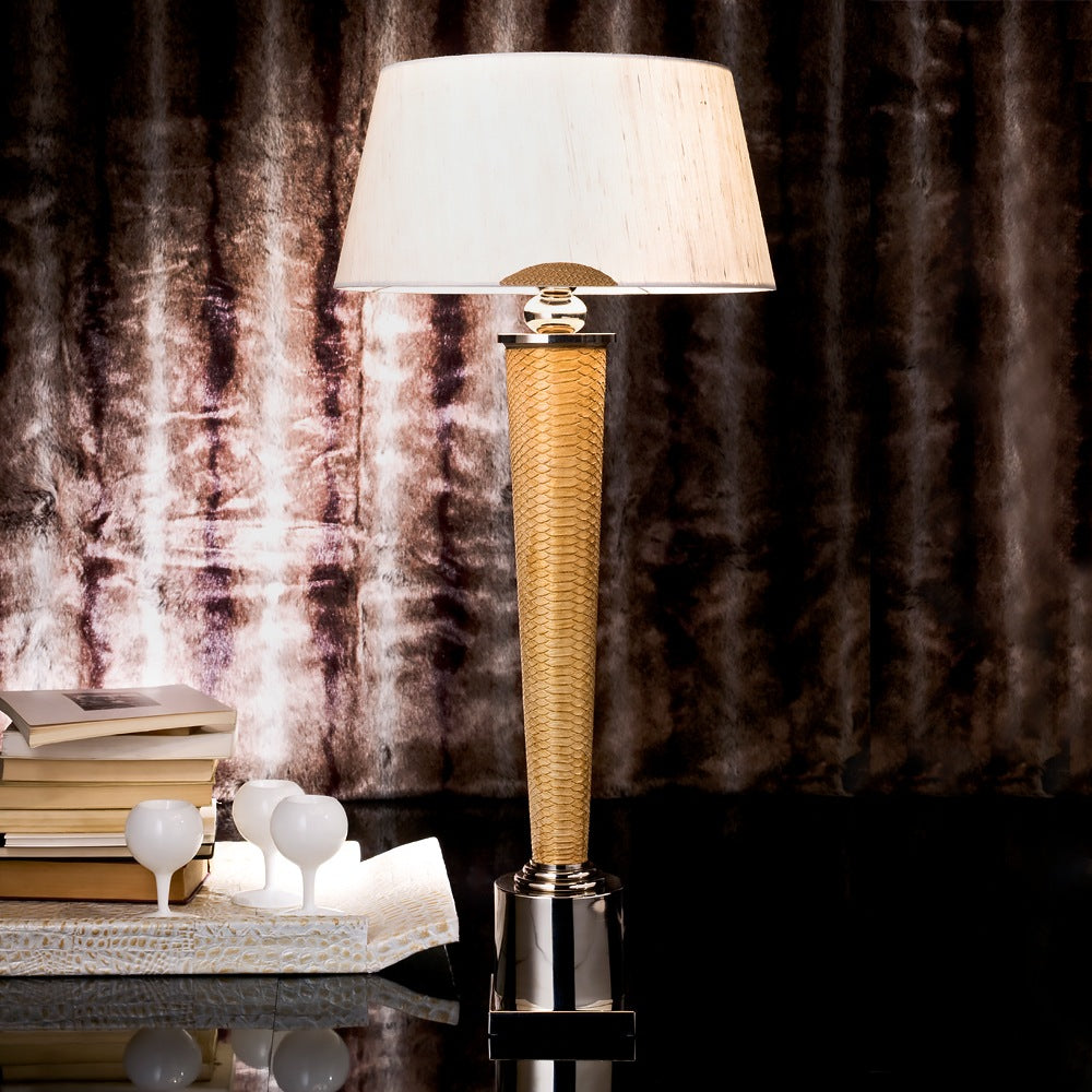Exclusive Italian Premium Print Table Light, Bedside Table Lamp, height 89 cm
