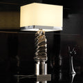Exclusive Platinum Plated Majolica Table Light, Bedside Table Lamp, height 68 cm