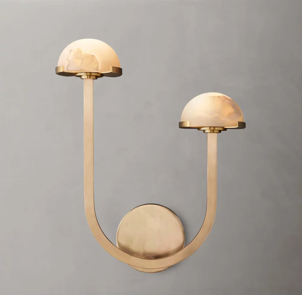 Pedra Double Wall Light - Right, Bedroom Wall Sconce, detail 5