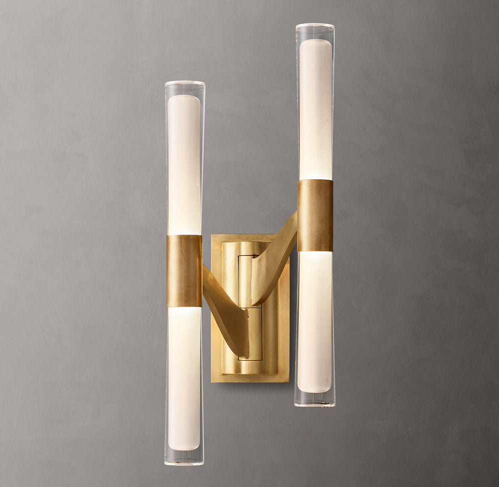 Brenta Double Articulating Wall Light, Bathroom Wall Sconce, detail 4
