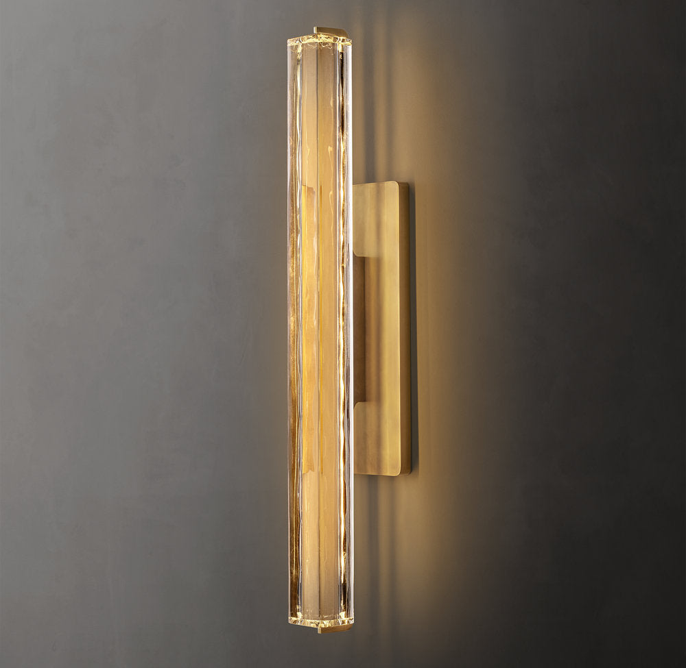 Audubon Crystal Single Wall Light 19 inch, Hardwired Wall Sconce, detail 5