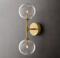 Glass Globe Linear Wall Light, Bathroom Wall Sconce, Dimensions Overall: 6"