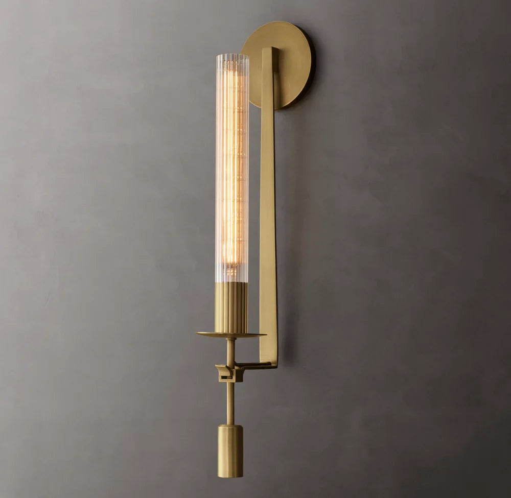 Fontanelle Wall Light, Bathroom Wall Sconce, 6"D x 23"H