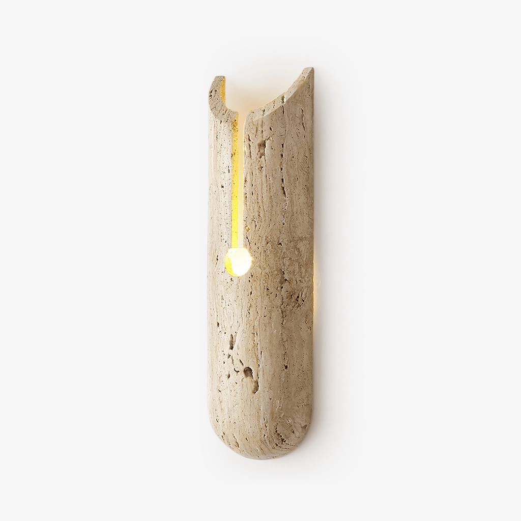 Lumen Crest Wall Light, Hardwired Wall Sconce, Metal, Dia 10cm x H 35cm