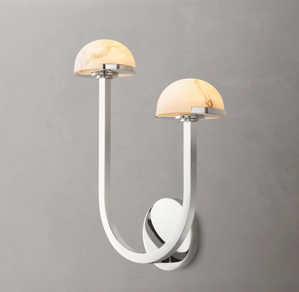 Pedra Double Wall Light - Right, Bedroom Wall Sconce, detail 11