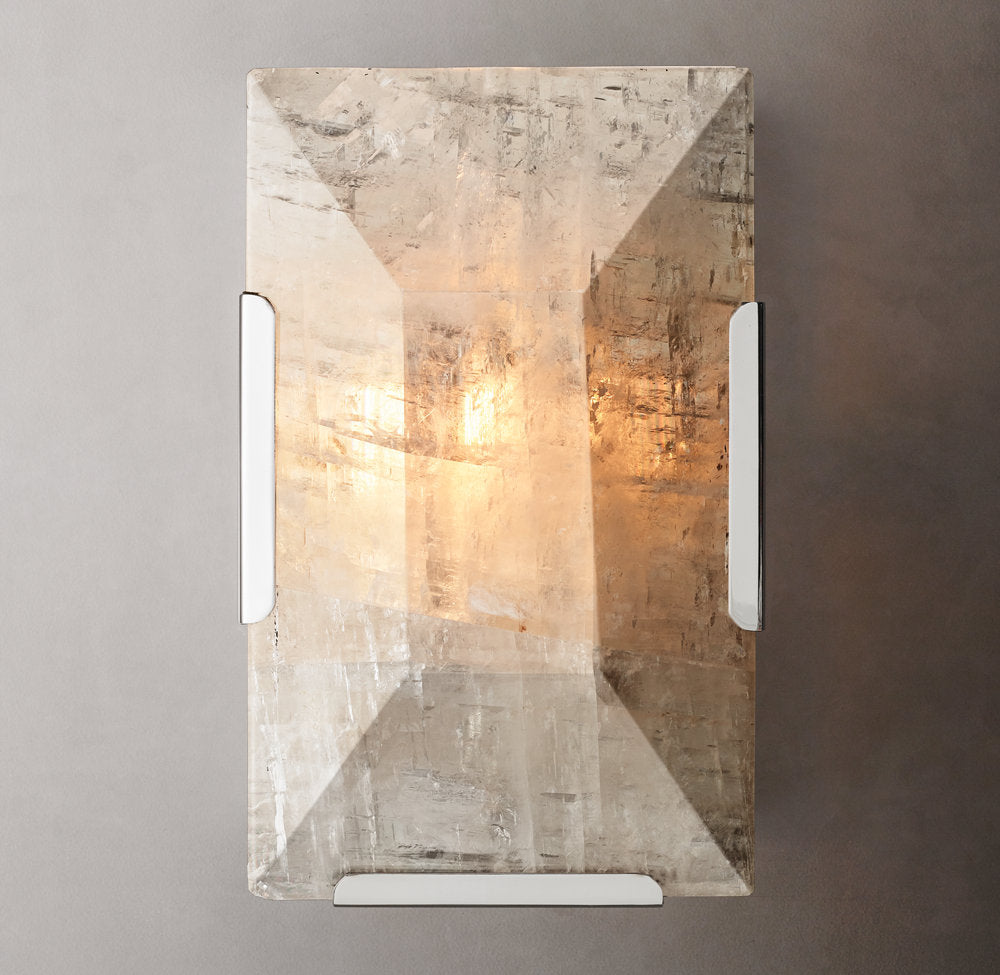 Harlow Calcite Wall Light, Bedroom Wall Sconce, detail 15