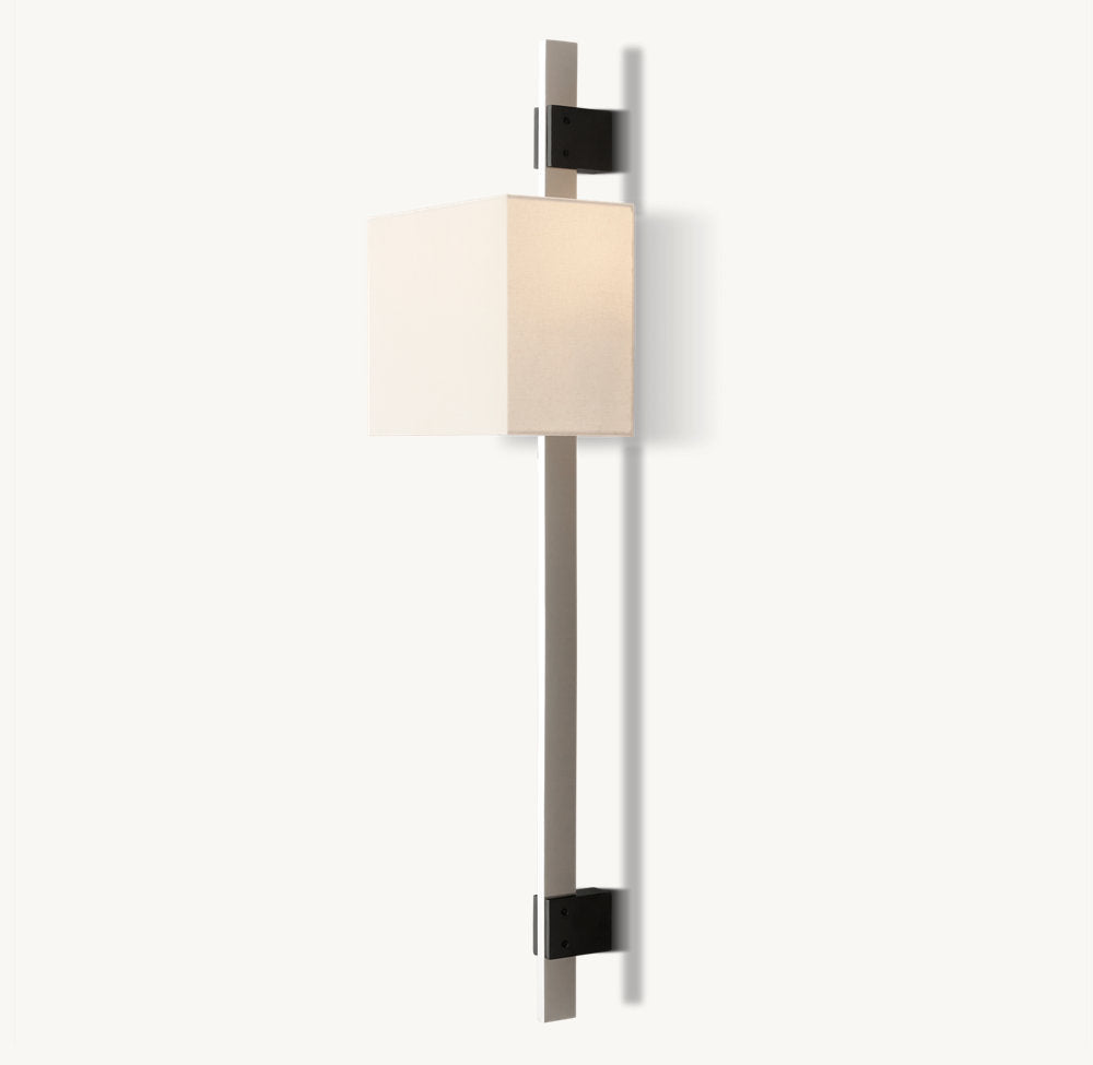 Vela Box Bar Sconce - Box Shade, Bedroom Wall Sconce, detail 20