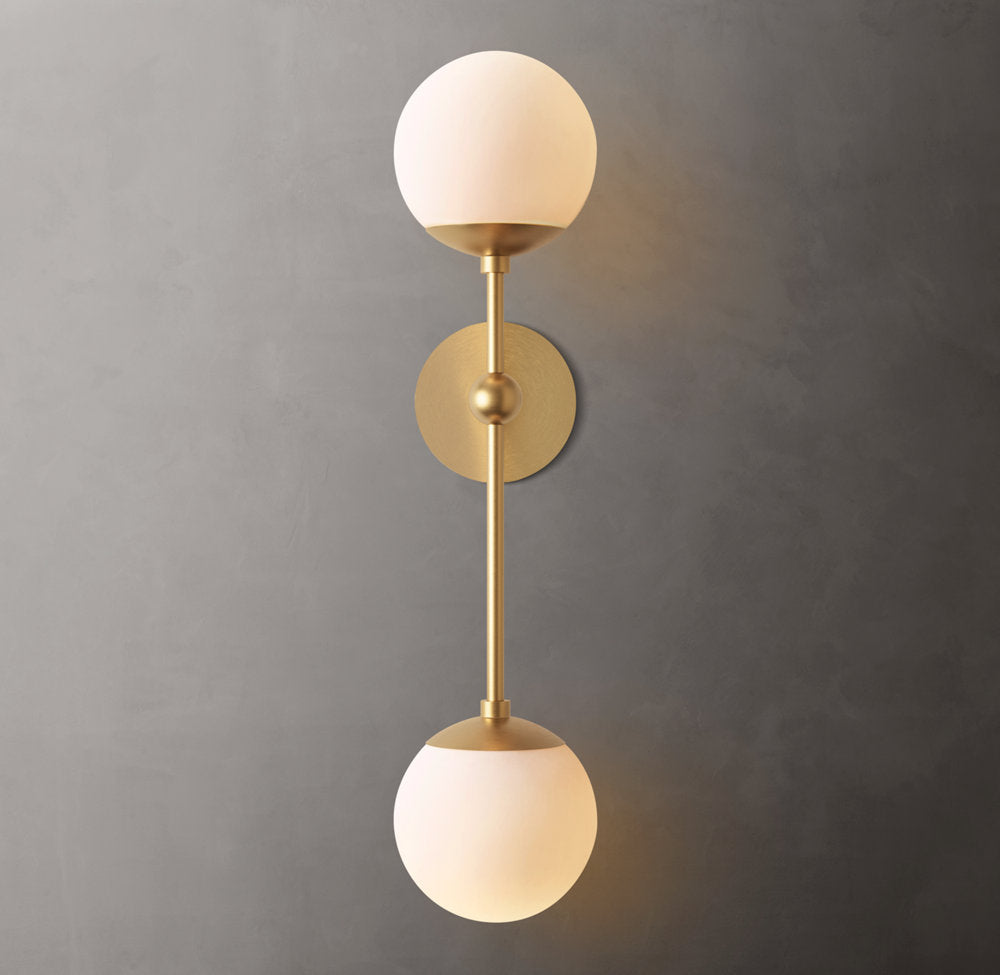 Cirque Double Wall Light, Bedroom Wall Sconce, detail 4