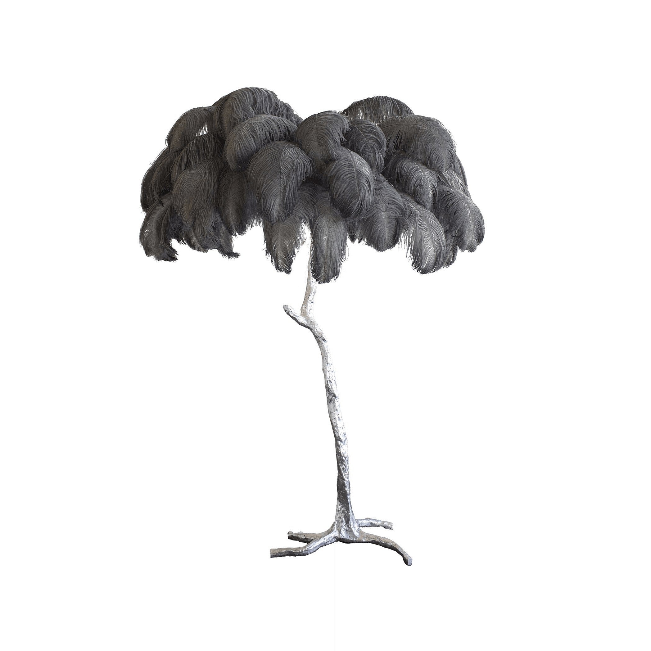 Feathered Elegance Brass Floor Light, Floor Lamp, detail 101