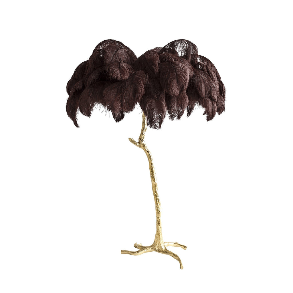 Feathered Elegance Brass Floor Light, Floor Lamp, detail 102
