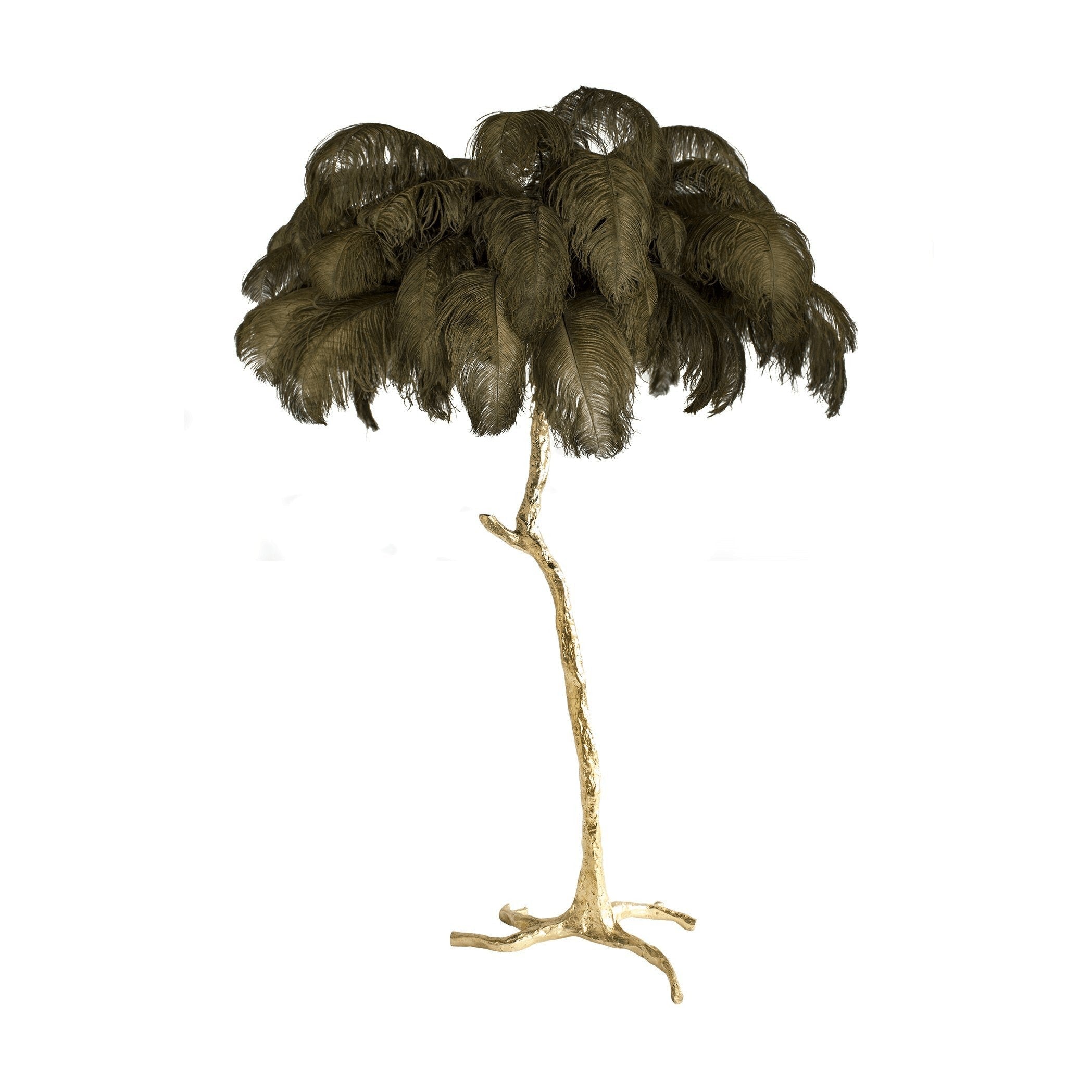 Feathered Elegance Brass Floor Light, Floor Lamp, detail 104