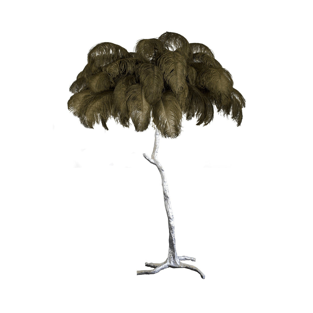 Feathered Elegance Brass Floor Light, Floor Lamp, detail 105