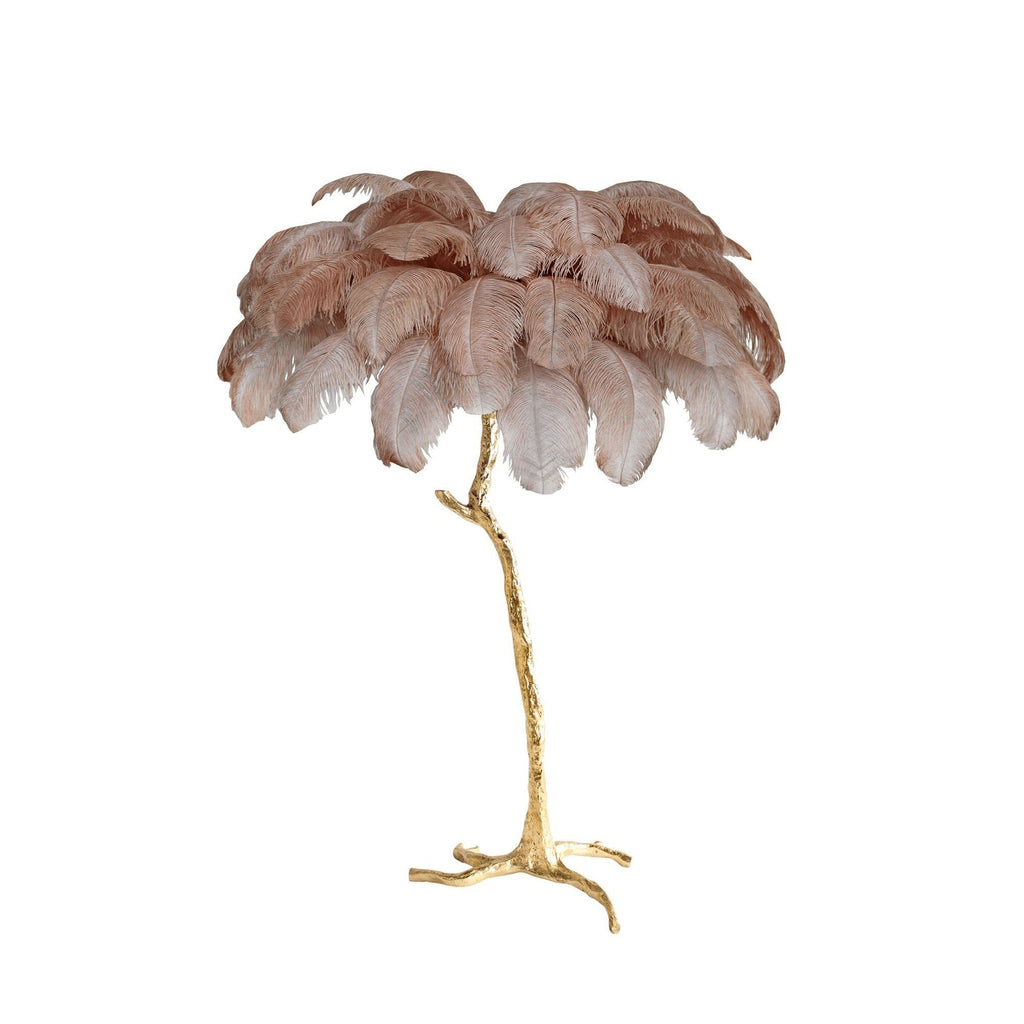 Feathered Elegance Brass Floor Light, Floor Lamp, detail 107