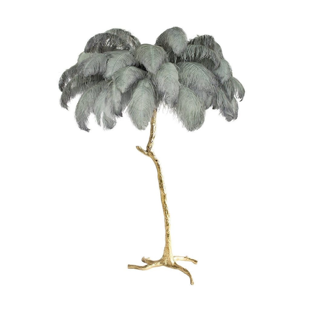 Feathered Elegance Brass Floor Light, Floor Lamp, detail 109