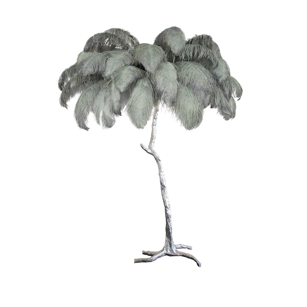 Feathered Elegance Brass Floor Light, Floor Lamp, detail 110
