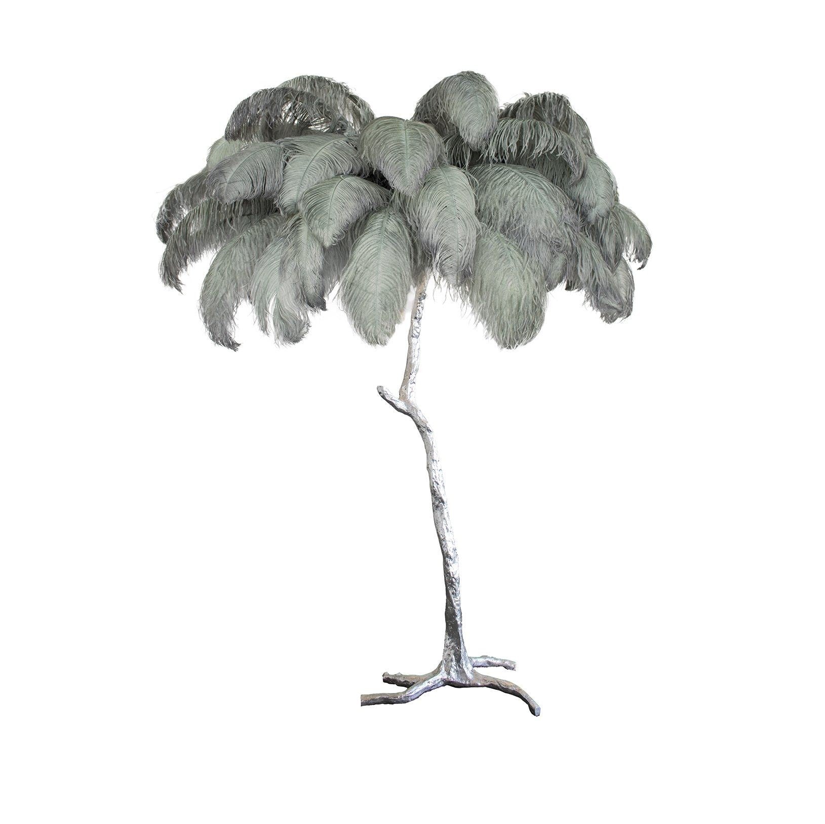 Feathered Elegance Brass Floor Light, Floor Lamp, detail 110