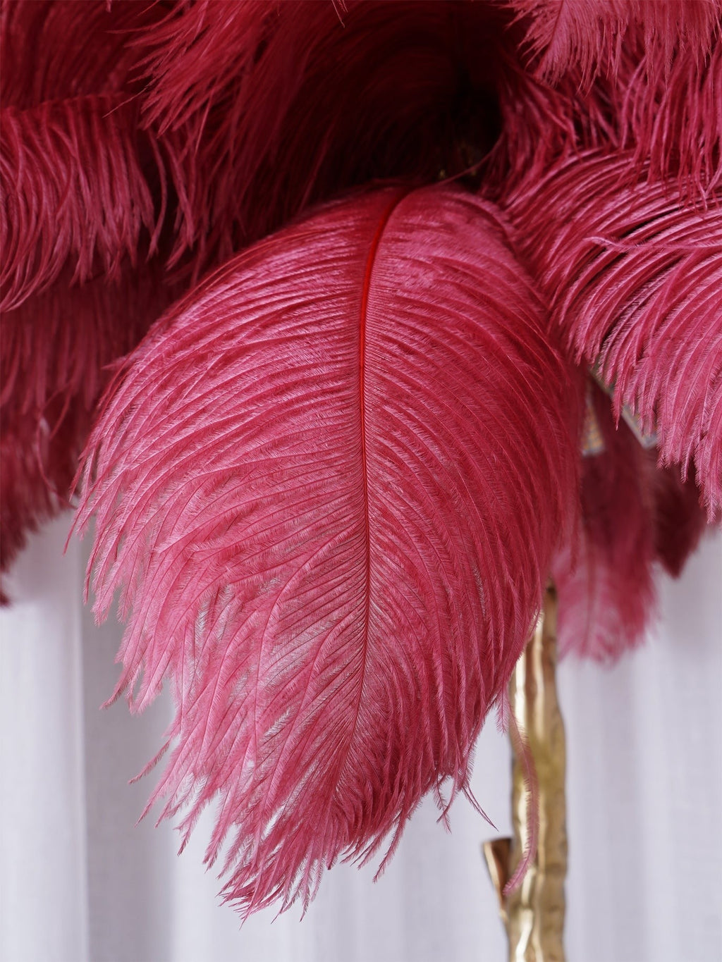 Feathered Elegance Brass Floor Light, Floor Lamp, detail 114
