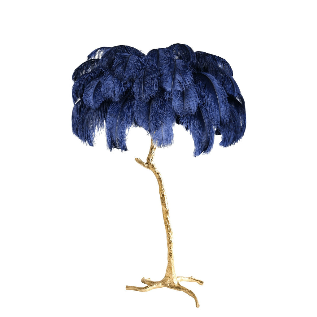 Feathered Elegance Brass Floor Light, Floor Lamp, detail 11