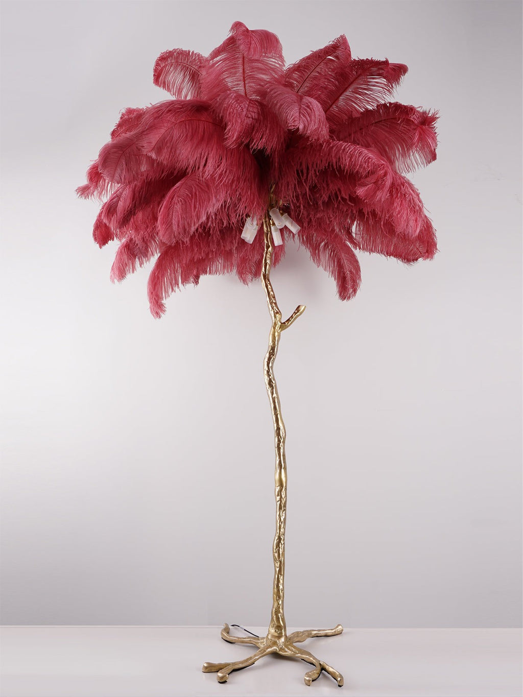 Feathered Elegance Brass Floor Light, Floor Lamp, detail 123