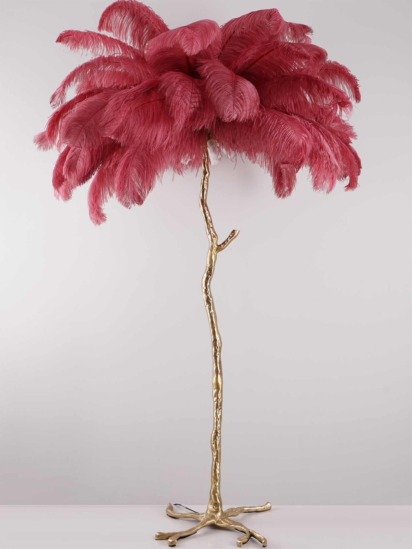 Feathered Elegance Brass Floor Light, Floor Lamp, detail 124