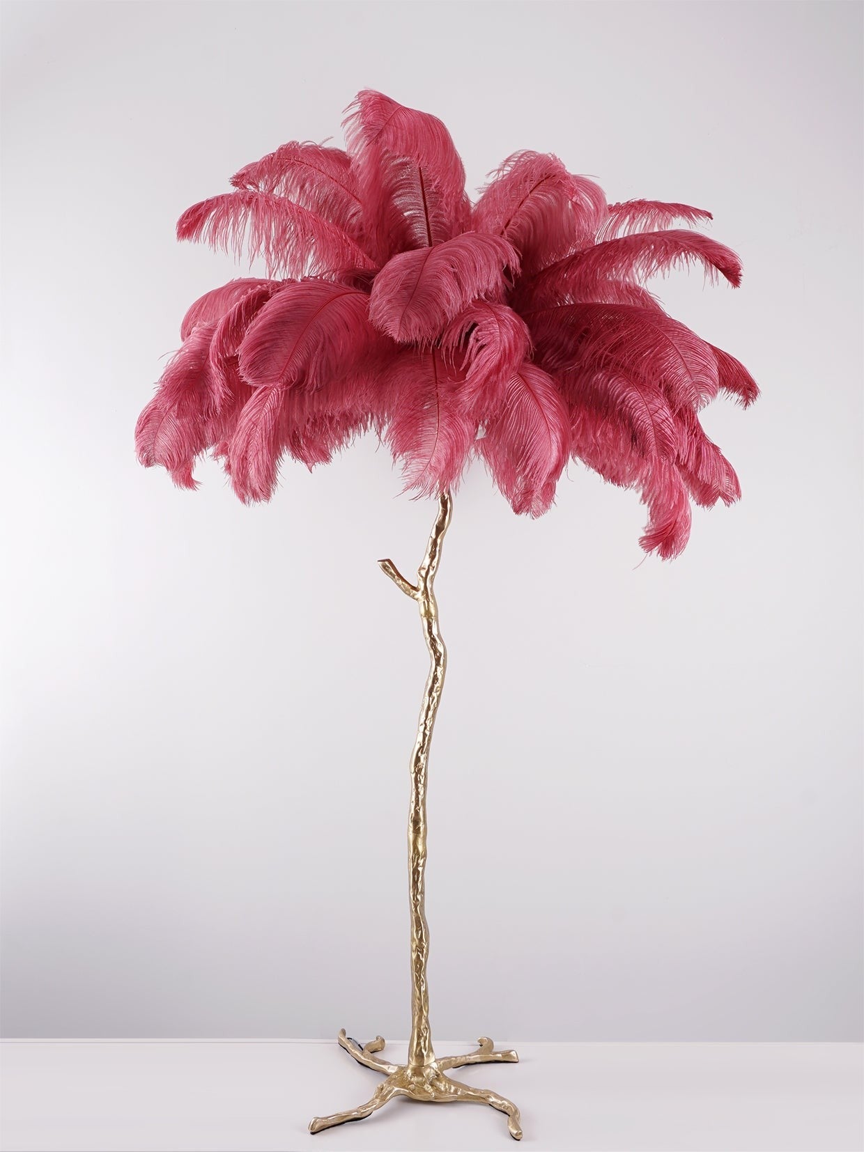 Feathered Elegance Brass Floor Light, Floor Lamp, detail 125