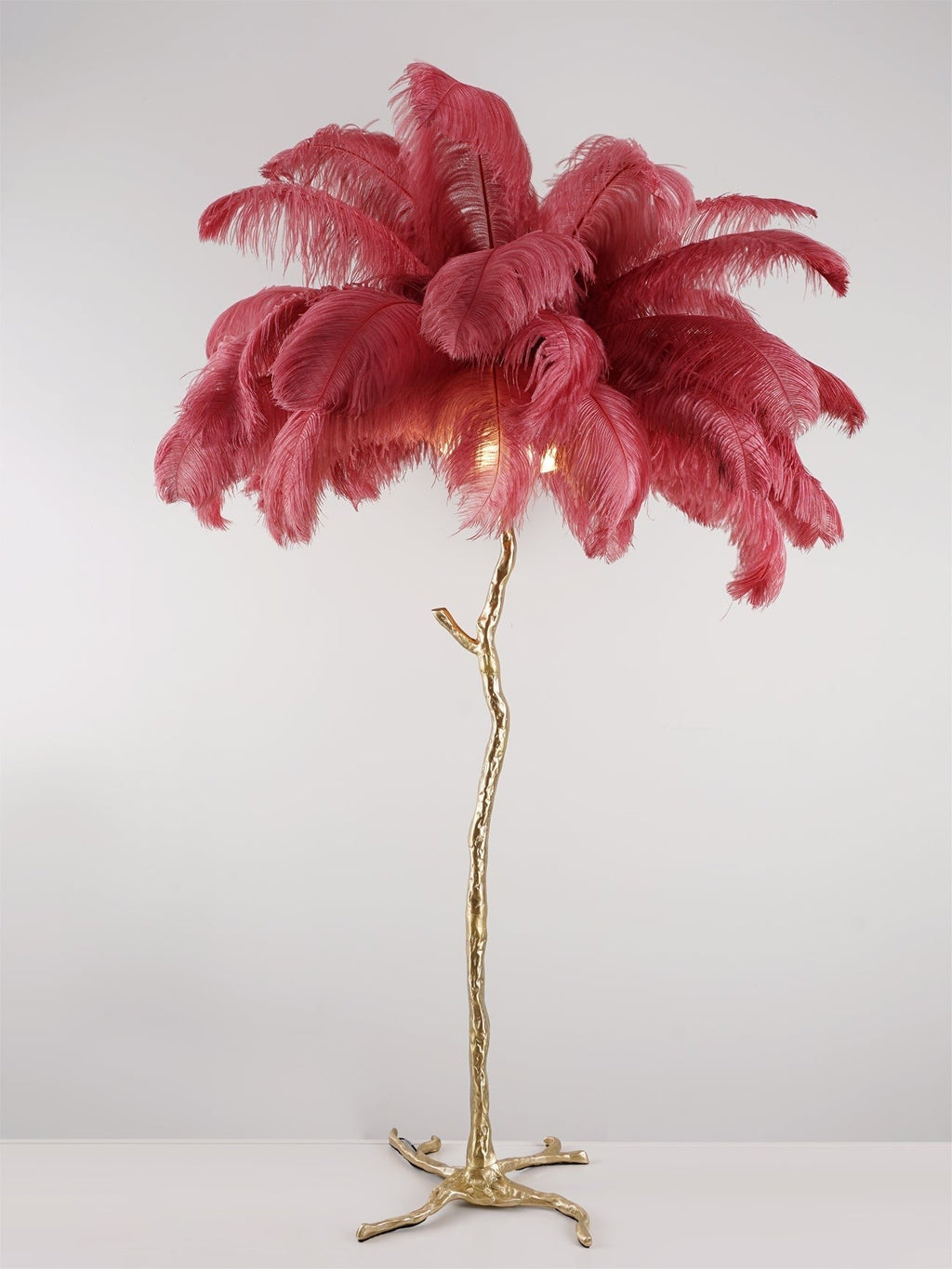 Feathered Elegance Brass Floor Light, Floor Lamp, detail 128
