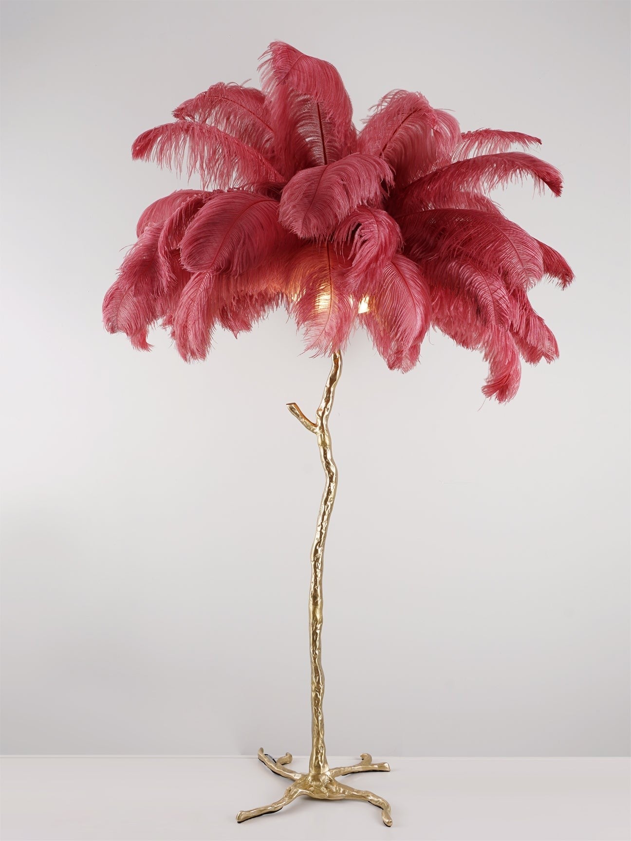 Feathered Elegance Brass Floor Light, Floor Lamp, detail 128
