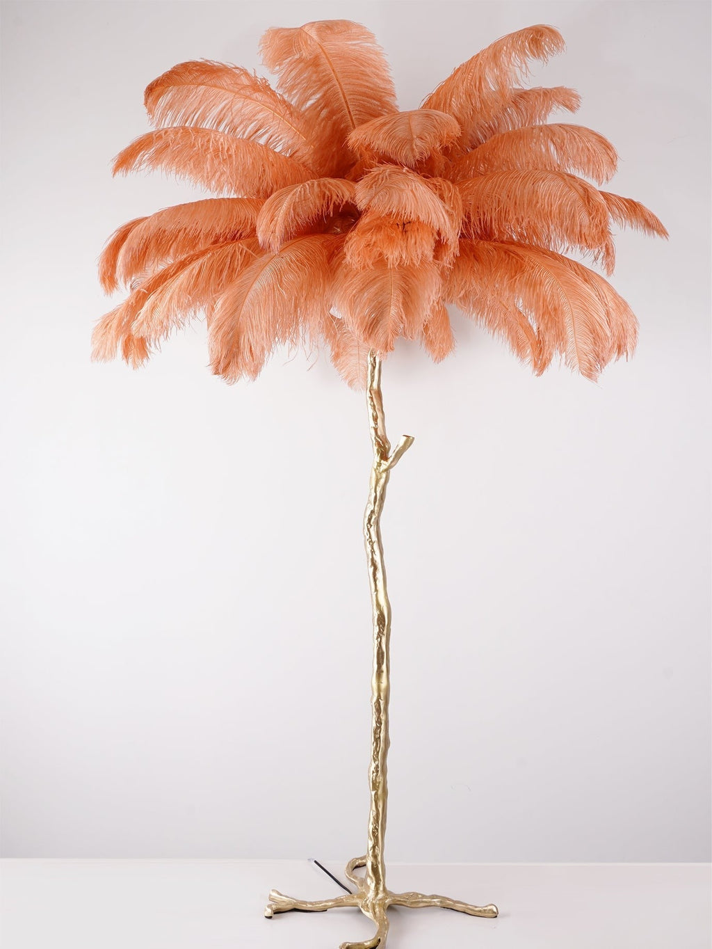 Feathered Elegance Brass Floor Light, Floor Lamp, detail 139