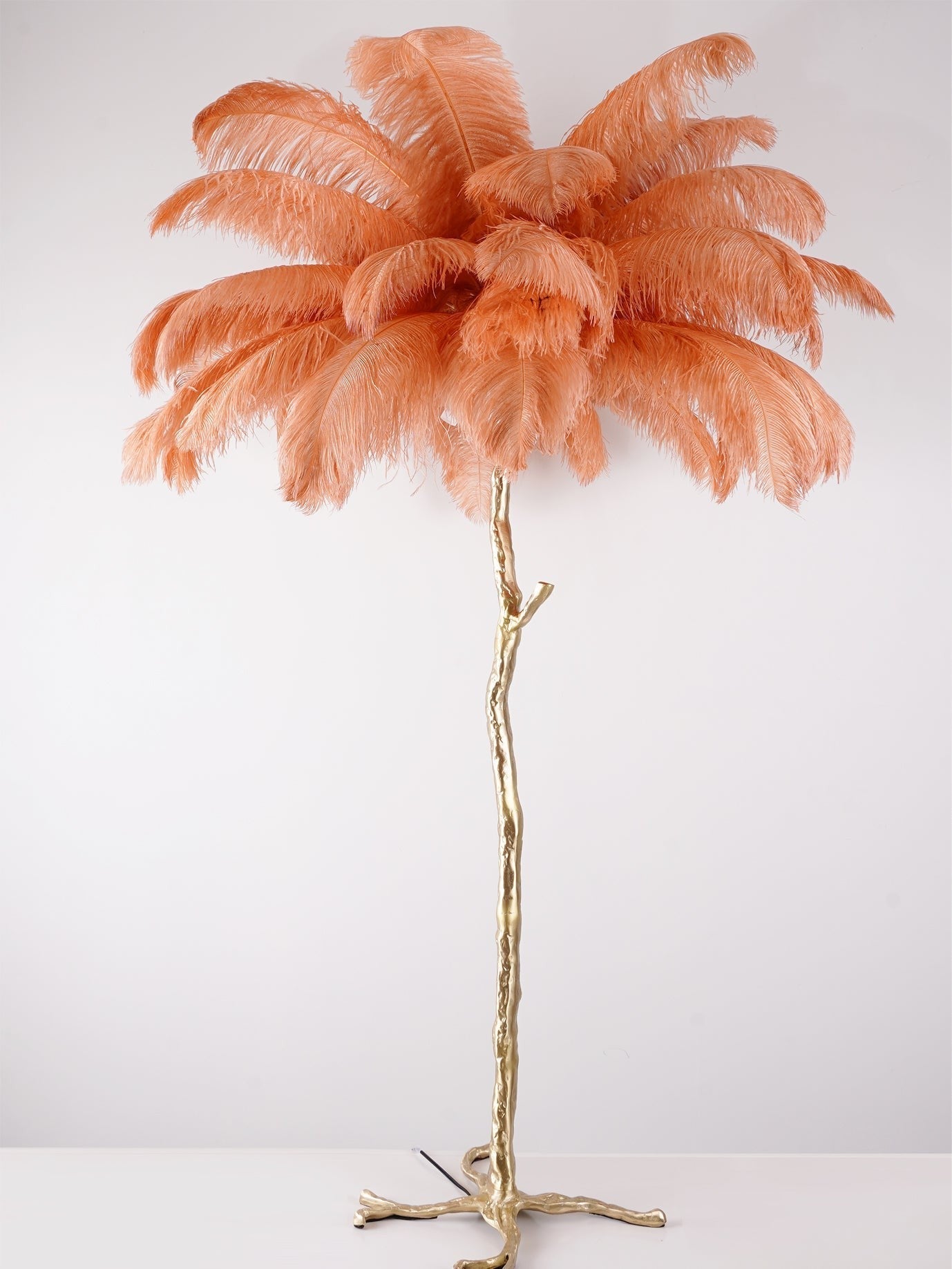 Feathered Elegance Brass Floor Light, Floor Lamp, detail 139